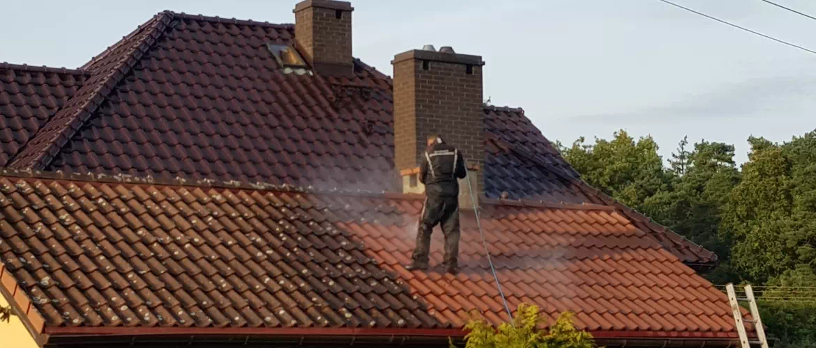 mycie dachu